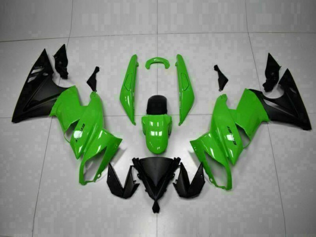 ABS Plástico Kawasaki EX650 09-11 - Verde Negro ABS Plástico Kawasaki EX650 09-11 - Verde Negro