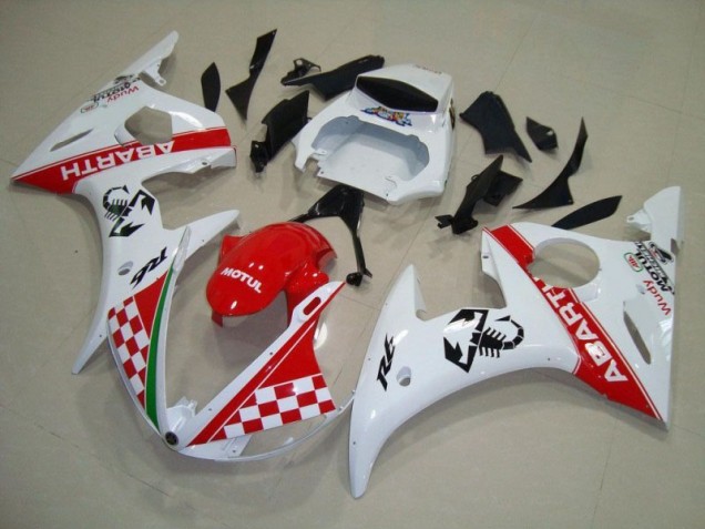 ABS Plástico Yamaha R6 03-05 - Rojo Blanco ABS Plástico Yamaha R6 03-05 - Rojo Blanco