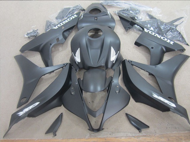 Carenado Honda CBR 600 RR 07-08 - Negro Blanco Calcomanía