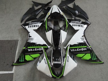 Carenado Honda CBR 600 RR 07-08 - Negro Blanco Monster Pizzoli
