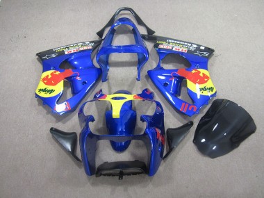 Carenado Kawasaki ZX6R 00-02 - Azul Red Bull Ninja