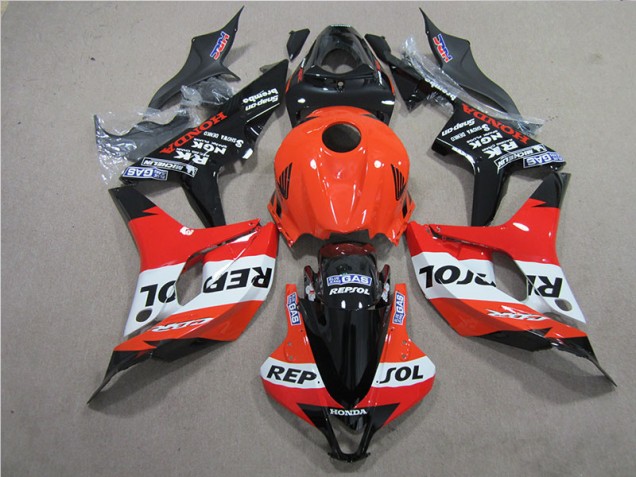 Carenado & Plástico Honda CBR 600 RR 07-08 - Naranja Negro Repsol