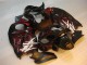 Carenado Suzuki GSXR 1300 Hayabusa 96-07 - Negro Rojo Llama Carenado Suzuki GSXR 1300 Hayabusa 96-07 - Negro Rojo Llama