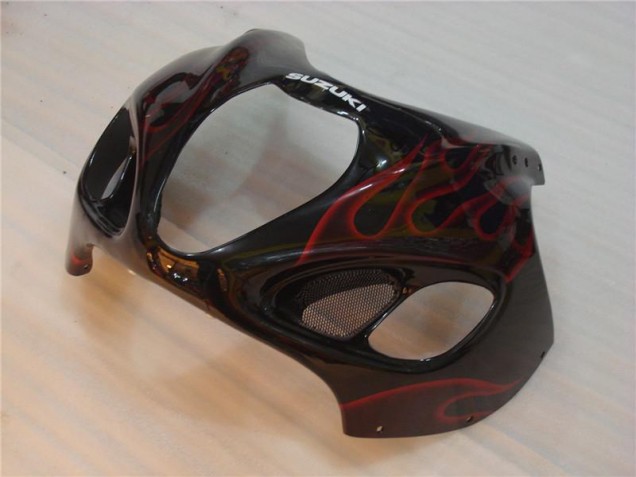 Carenado Suzuki GSXR 1300 Hayabusa 96-07 - Negro Rojo Llama Carenado Suzuki GSXR 1300 Hayabusa 96-07 - Negro Rojo Llama
