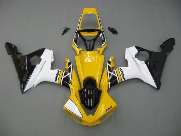 Carenado Yamaha R6 03-05 - Amarillo Blanco Negro Carenado Yamaha R6 03-05 - Amarillo Blanco Negro