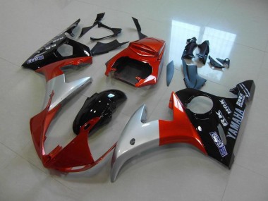 Carenado Yamaha R6 03-05 - Naranja Plata Negro