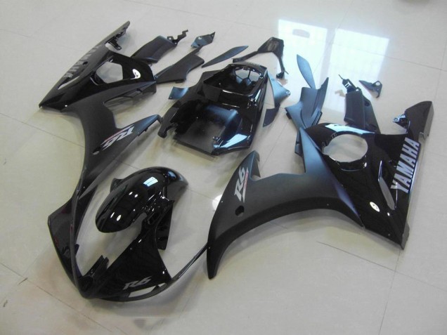 Carenado Yamaha R6 03-05 - Negro Mate Brillante Negro