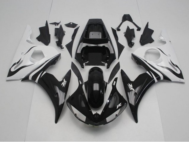 Carenado Yamaha R6 03-05 - Negro y blanco