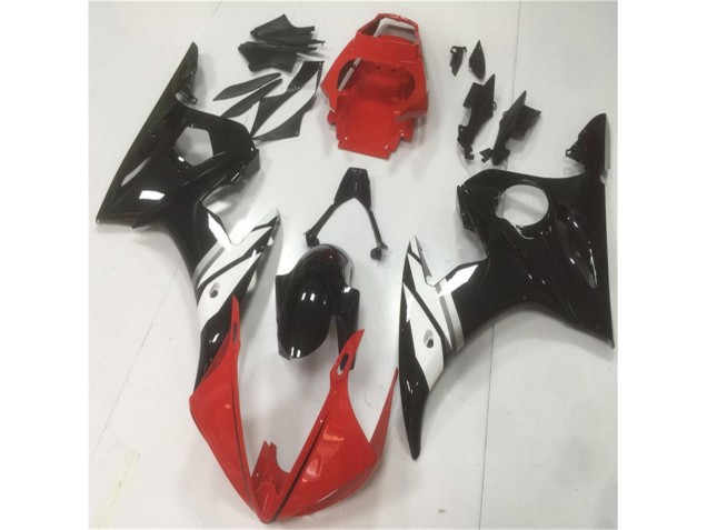 Carenado Yamaha R6 03-05 - Rojo Negro Blanco