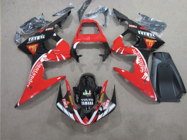 Carenado Yamaha R6 03-05 - Rojo Negro Santander