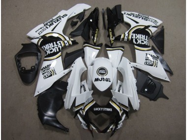 Carenados Suzuki GSXR 600 K11 11-21 - Blanco Lucky Strike Negro Motul