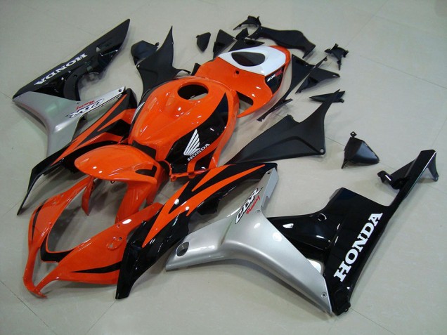 Inyección Kits Carenado Honda CBR 600 RR 07-08 - Naranja Plata Negro