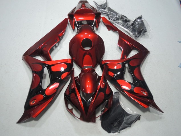 Kit Carenado ABS Completo Honda CBR 1000 RR 06-07 - Rojo Negro Kit Carenado ABS Completo Honda CBR 1000 RR 06-07 - Rojo Negro