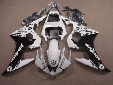 Kit Carenado Inyección Yamaha R6 03-05 - Blanco Negro