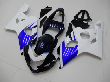 Carenado Moto Suzuki GSXR 600/750 2004-2005 - Blanco Azul Negro