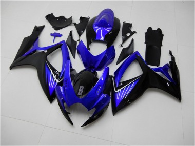 Carenados Moto Suzuki GSXR 600/750 2006-2007 - Azul Negro Brillante