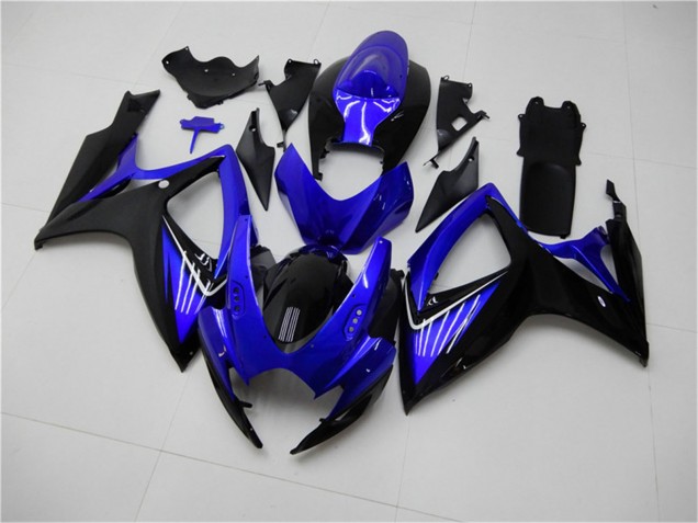 Carenados Moto Suzuki GSXR 600/750 2006-2007 - Azul Negro Brillante