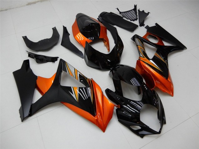 Carenado Moto Suzuki GSXR 1000 2007-2008 - Naranja Negro