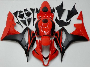 Carenado Moto Honda CBR600RR 2007-2008 - Rojo Negro Mate