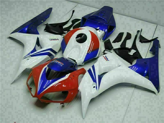 Kits Carenado Moto Honda CBR1000RR 2006-2007 - Blanco Rojo Azul HRC