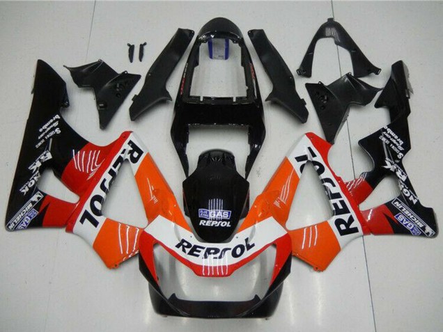 Carenados Moto Honda CBR900RR 929RR 2000-2001 - Naranja Blanco Rojo Negro Brillante Repsol