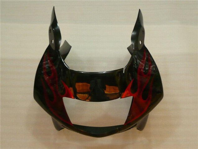 Carenados Moto Honda CBR600 F3 1995-1996 - Negro Brillante Rojo Llama