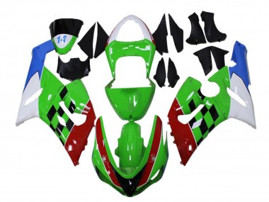 Carenados Moto Kawasaki ZX6R 2005-2006 - Blanco Verde Azul Rojo Negro