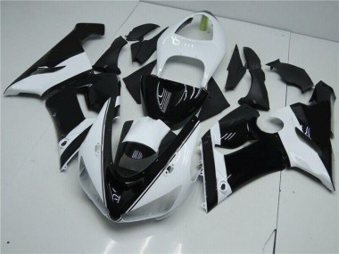 Carenados Moto Kawasaki ZX6R 2005-2006 - Blanco Negro Brillante