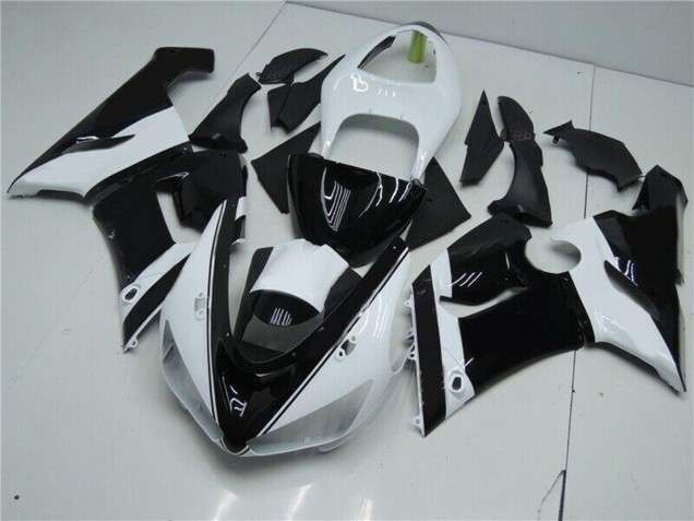 Carenados Moto Kawasaki ZX6R 2005-2006 - Blanco Negro Brillante