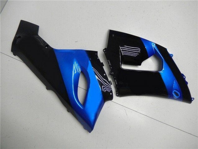 Kits Carenado Moto Kawasaki ZX6R 2005-2006 - Azul Negro Brillante
