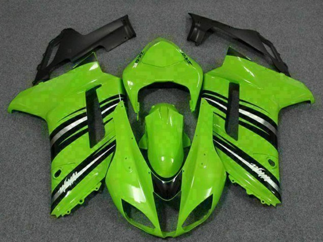Kits Carenado Moto Kawasaki ZX6R 2007-2008 - Verde Negro