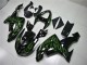 Carenados Moto Kawasaki ZX10R 2006-2007 - Negro Brillante Verde Llama