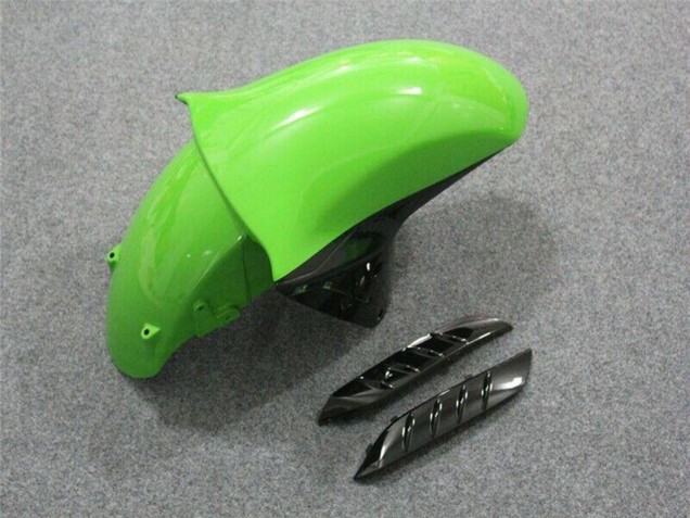 Carenado Moto Kawasaki ZX14R ZZR1400 2006-2011 - Verde Negro Brillante