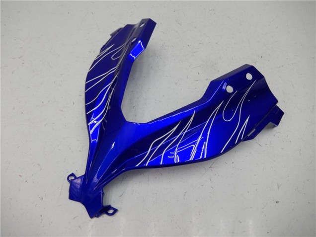 Carenados Moto Kawasaki Ninja 300 EX300R 2013-2024 - Azul Negro Blanco Llama