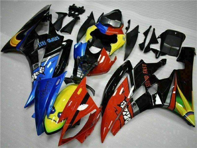 Carenados Moto Yamaha YZF R6 2006-2007 - Amarillo Azul Rojo Negro Brillante Tiburón