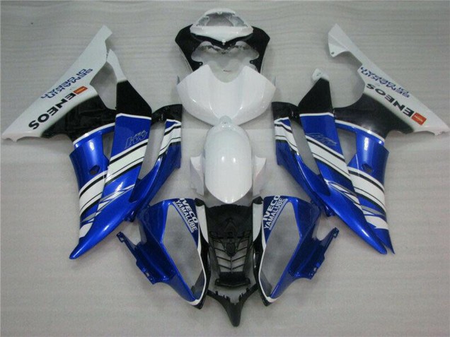 Carenados Moto Yamaha YZF R6 2008-2016 - Blanco Azul Negro ENEOS Semakin Didepan