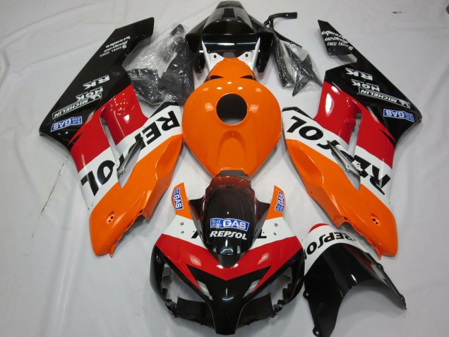 Kit Carenados Moto Honda CBR1000RR 2004-2005 - Naranja Blanco Rojo Negro Brillante Repsol
