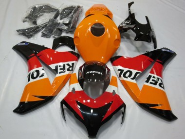 Kit Carenados Moto Honda CBR1000RR 2008-2011 - Naranja Blanco Rojo Negro Brillante Repsol