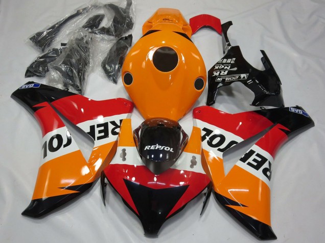 Kits Carenado Moto Honda CBR1000RR 2008-2011 - Naranja Blanco Rojo Negro Brillante Repsol