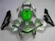 Carenado Moto Honda CBR600RR 2003-2004 - Plata Verde Negro Brillante