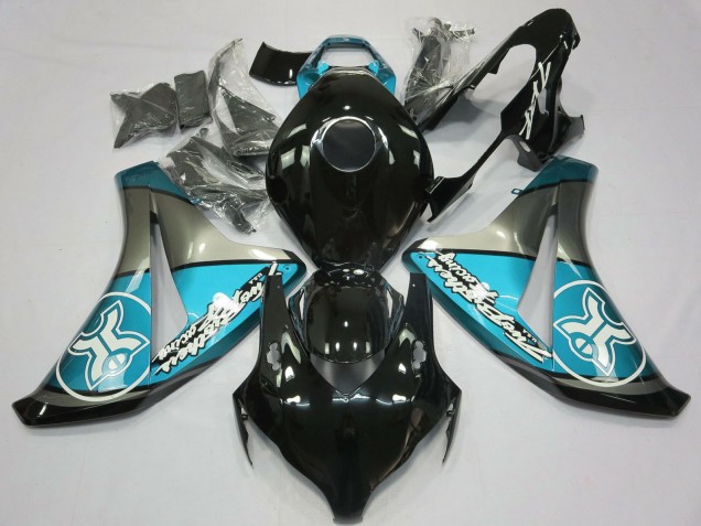 Carenados Moto Honda CBR1000RR 2008-2011 - Azul Claro Gris Negro Brillante
