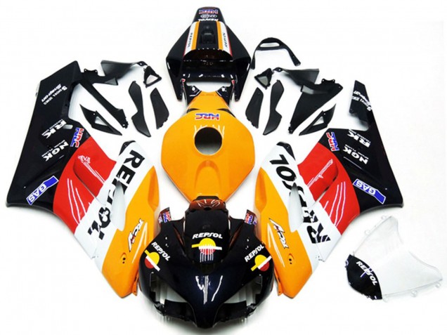 Kits Carenado Moto Honda CBR1000RR 2004-2005 - Naranja Blanco Rojo Negro Brillante Repsol
