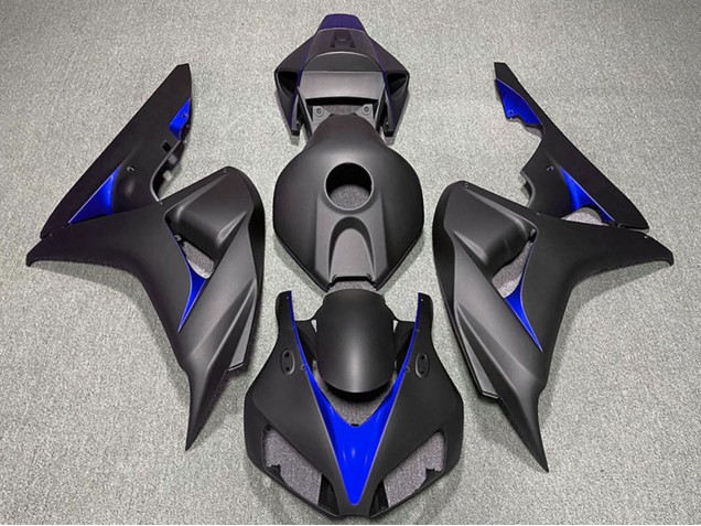 Carenados Moto Honda CBR1000RR 2006-2007 - Negro Mate Azul