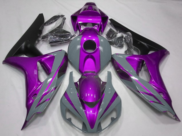 Carenados Moto Honda CBR1000RR 2006-2007 - Nardo Gris Púrpura Negro Mate