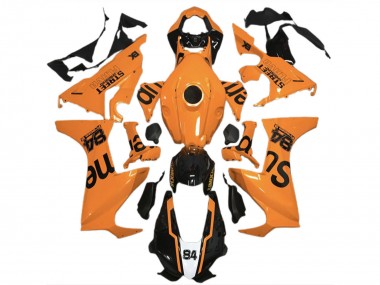 Carenados Moto Honda CBR1000RR 2017-2023 - Naranja Negro Brillante Street Flava