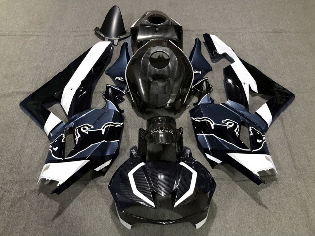 Carenados Moto Honda CBR600RR 2013-2026 - Negro FibraCarbono Blanco Azul Toro