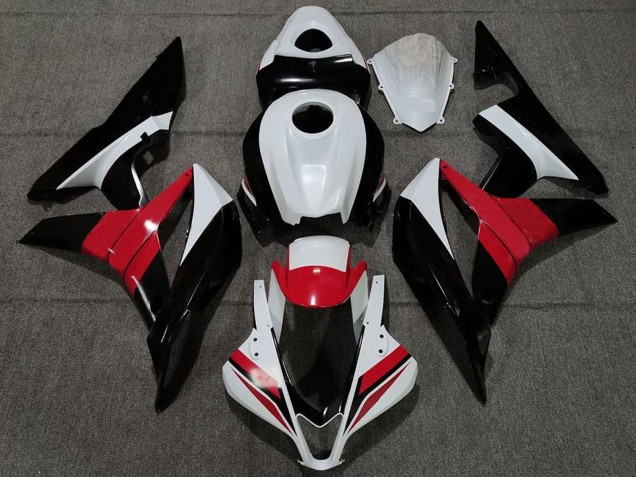 Carenados Moto Honda CBR600RR 2007-2008 - Blanco Rojo Negro Brillante