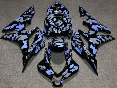 Carenado Moto Honda CBR600RR 2007-2008 - Azul Gris Camouflage