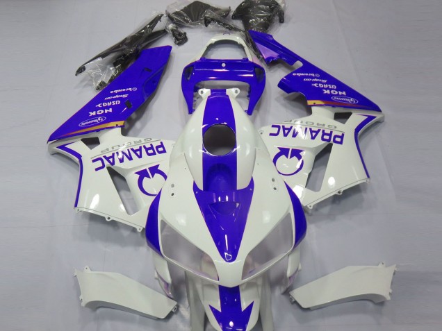 Carenados Moto Honda CBR600RR 2005-2006 - Blanco Azul Pramac