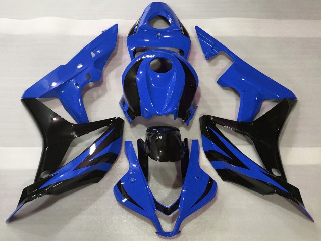 Carenados Moto Honda CBR600RR 2007-2008 - Azul Negro Brillante OEM Estilo